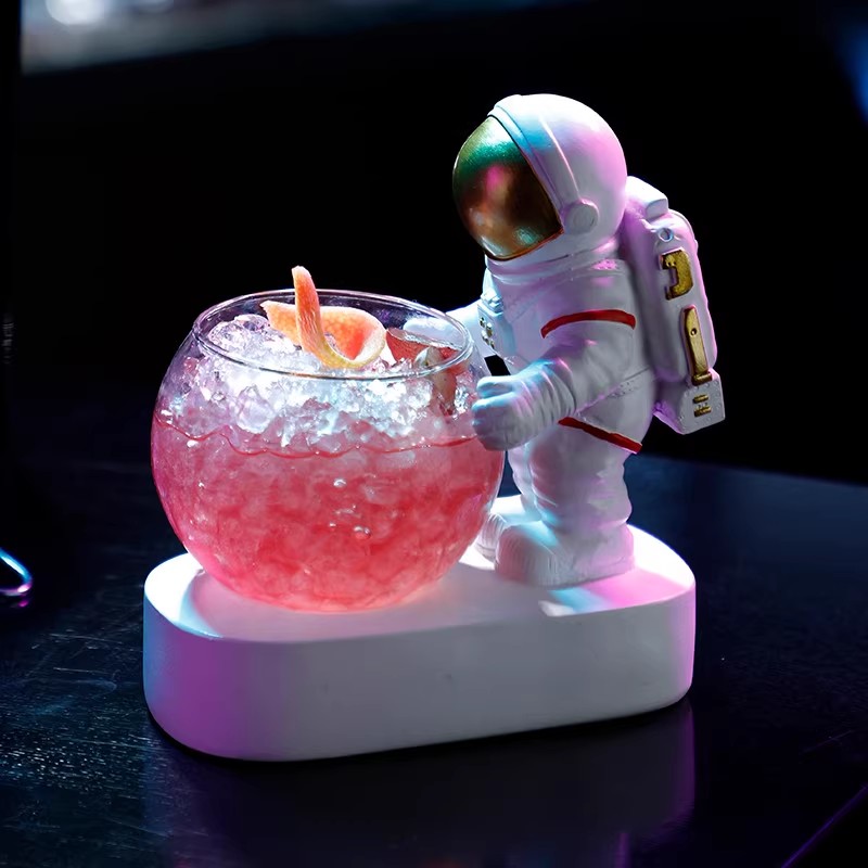 Wine Beer Mixed Drinks - 250ml Creatief Astronaut Design Gepersonaliseerd Lichtgevend