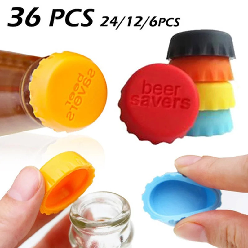 Beer Wine Hobby - 6/18/24/42 Stuks Herbruikbare Silicagel Fles Cap