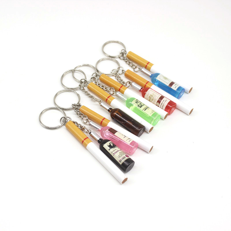 Beer Wine Hobby - Nieuwigheid Mini Champagne Sigaret Sleutelhanger Mannen