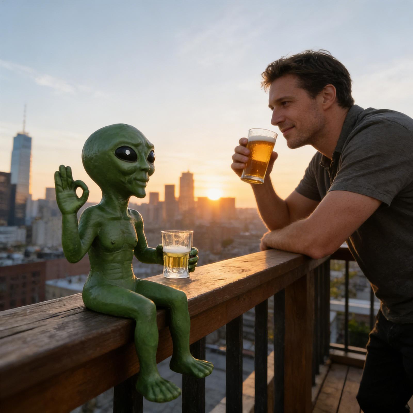 Wine Beer Drink - Grappige beeldjes kleine hars bier drinkende