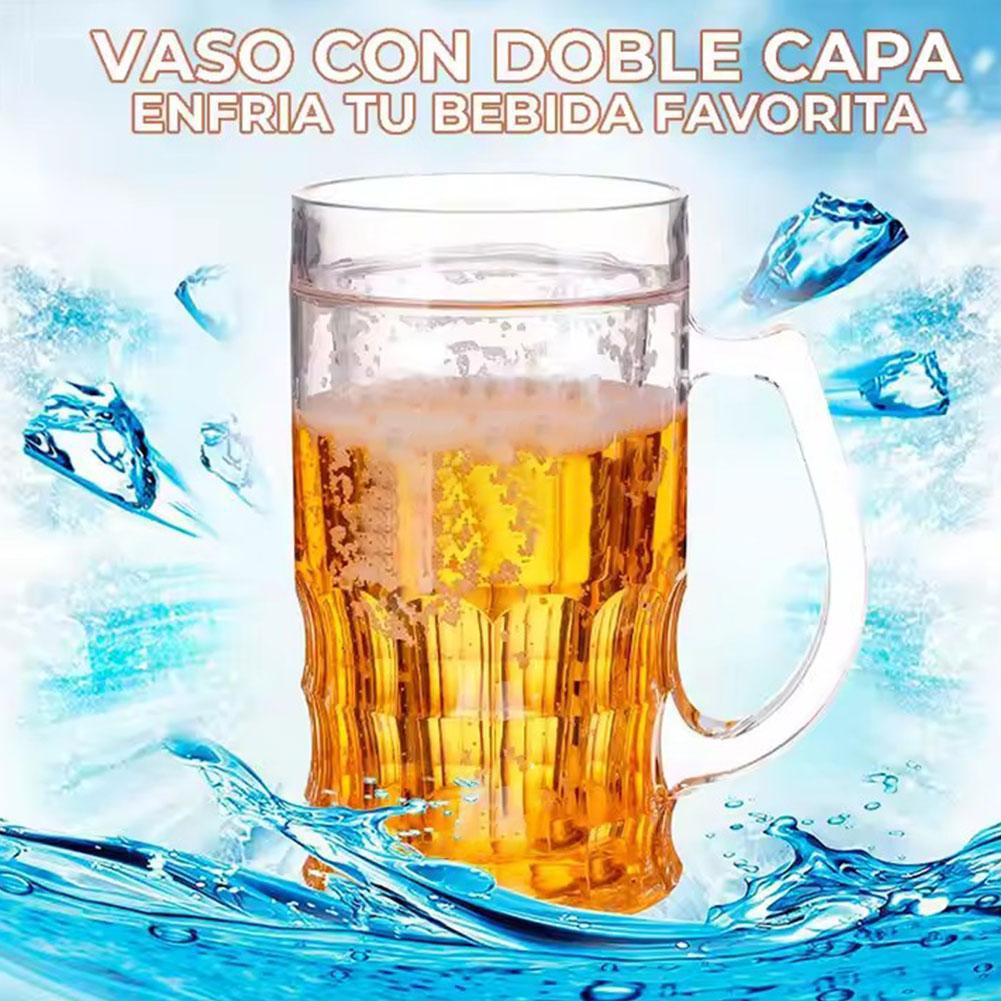 Beer Mug Handled - 1/2 stuks dubbel bierglas met handvat