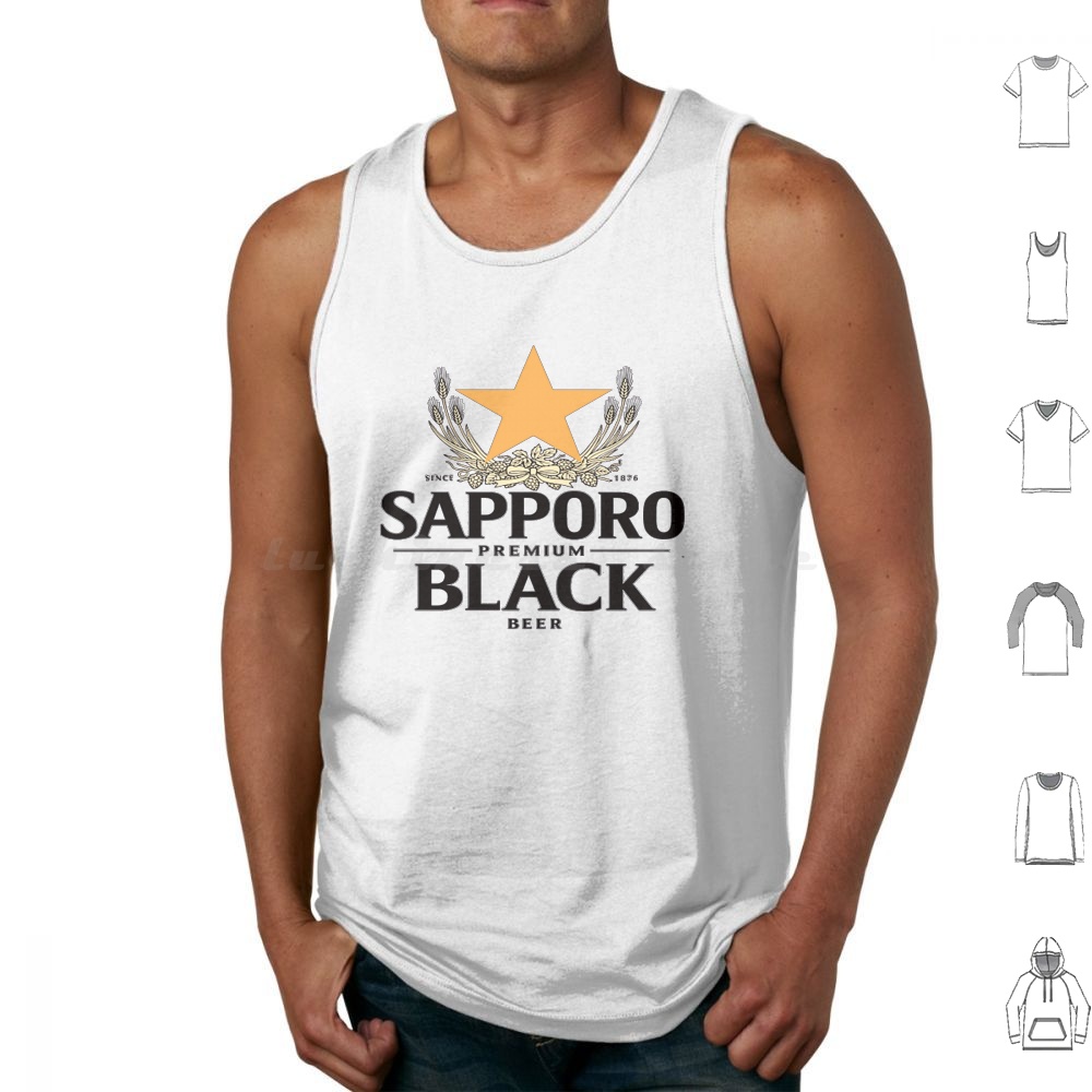 Wine Beer Rum - Sapporo Malt Tanktops Vest Mouwloos Dronken