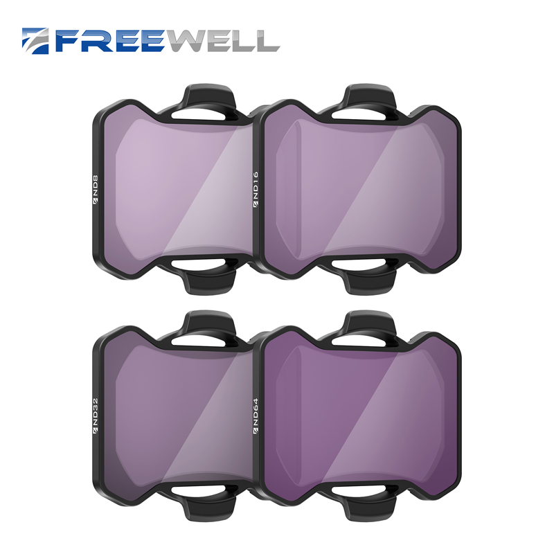Wine Xd - Freewell 4-pack standaard dag-ND-filterset, ND8, ND16,