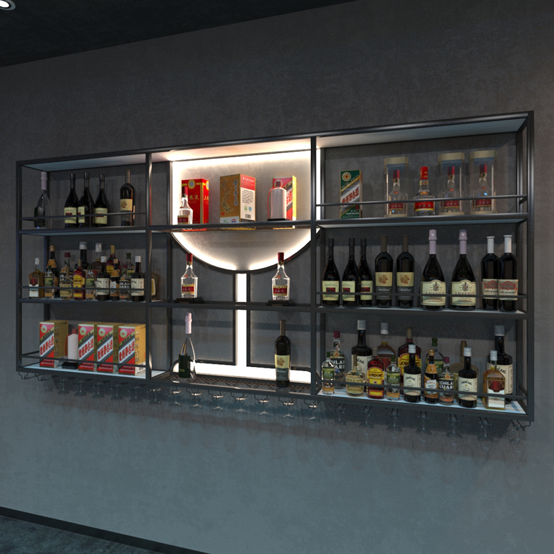 Wine Beer Rack - Barmuur wijnrek muurhangend bier witte wijnkast