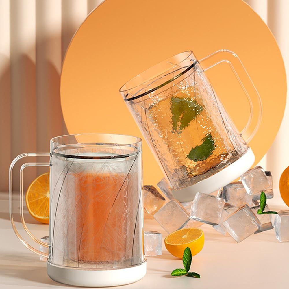 Beer Mug Handled - Thuisgebruikbare beker met handvat, vloeistofkoeler, bevroren