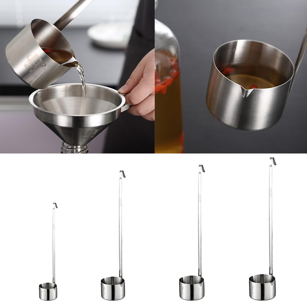 Beer Wine Hobby - 304 Roestvrijstalen Lange Giet Lepel Saus