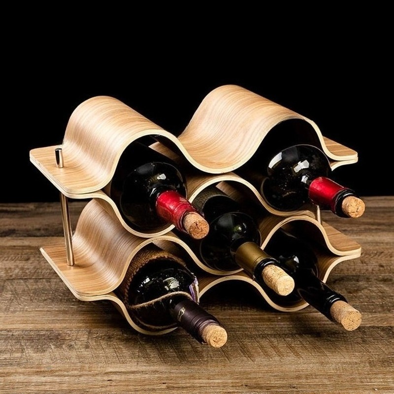 Golvende wijnfleshouders Houte - Wine Beer Rack recensie en prijs