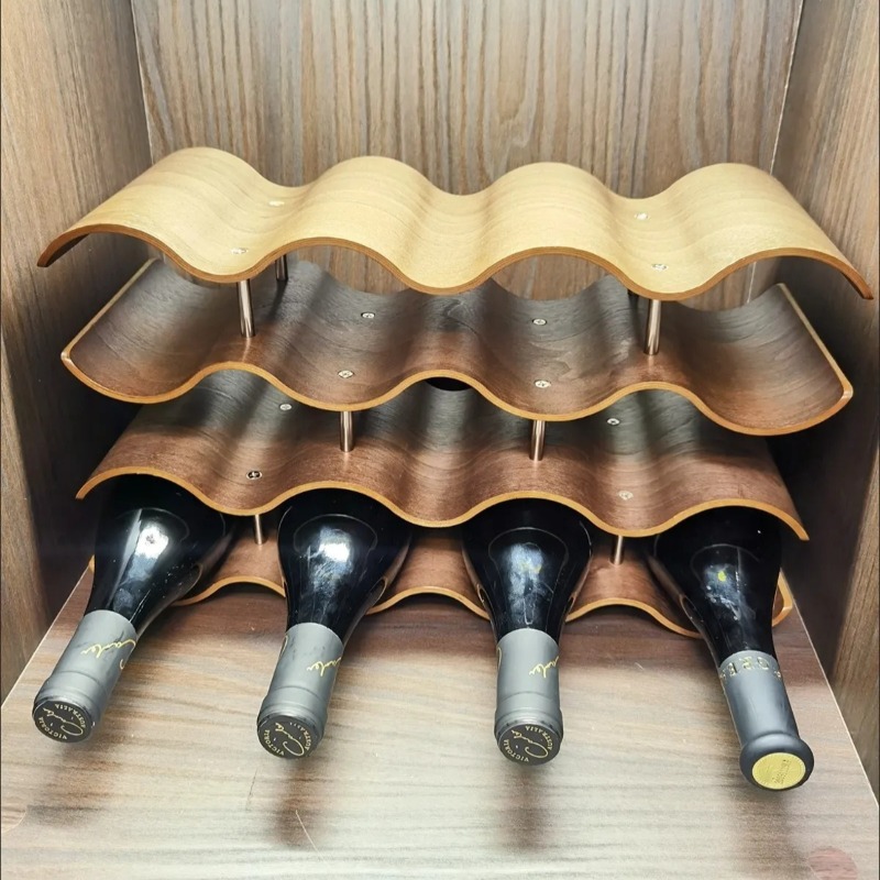 Golvende wijnfleshouders Houte - Wine Beer Rack recensie en prijs