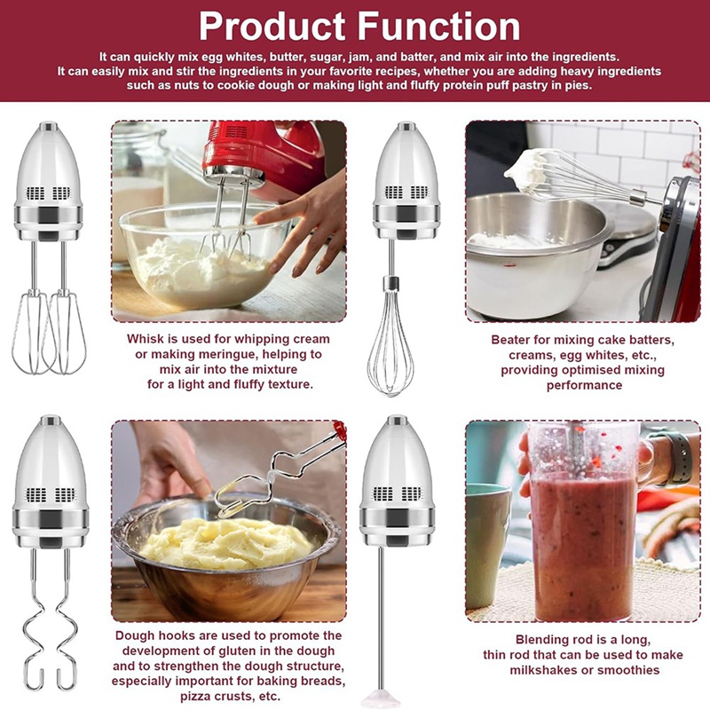 Handmixeropzetstukken Klopper, - Kitchenaid Mixer Hand Mixer recensie en prijs