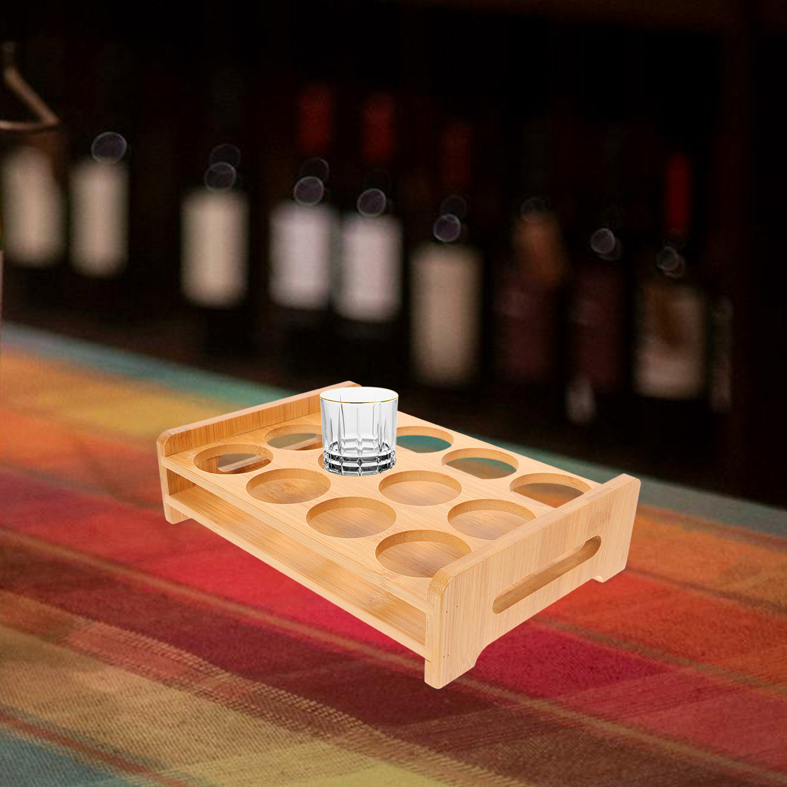 Bamboe Shotglaasjes Houder Dis - Wine Beer Rack recensie en prijs