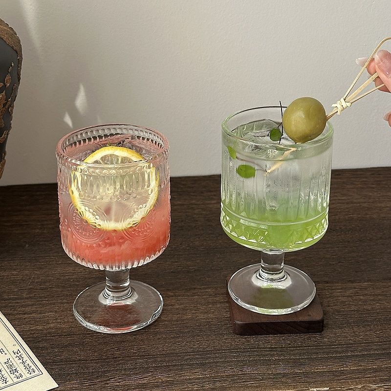 4 Stuks Set Vintage Reliëf Gem - Wine Beer Mixed Drinks recensie en prijs