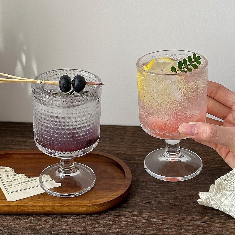 4 Stuks Set Vintage Reliëf Gem - Wine Beer Mixed Drinks recensie en prijs