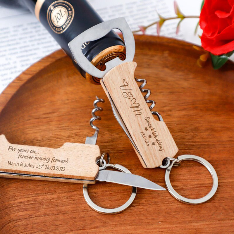 Op maat gegraveerd logo flesop - Beer Wine Hobby recensie en prijs