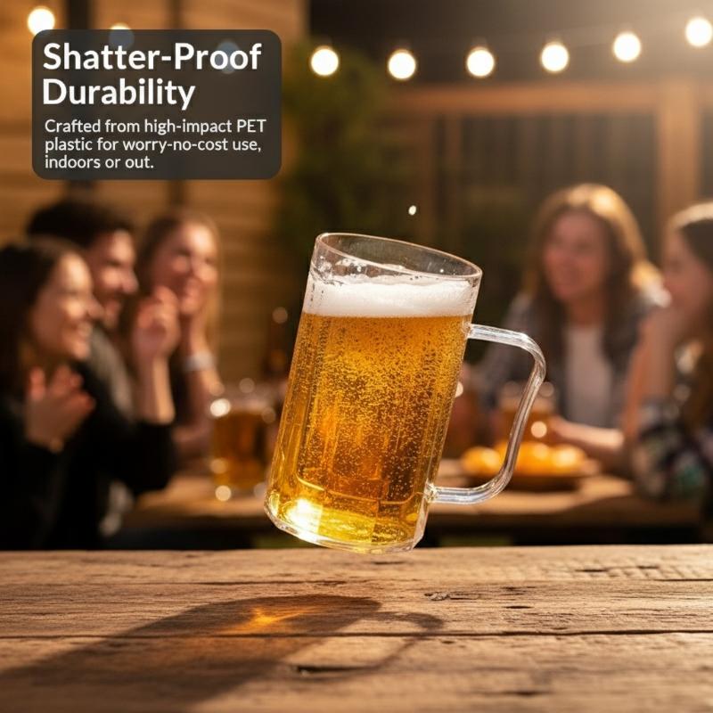 Stijlvolle acryl biermok met h - Beer Mug Handled recensie en prijs