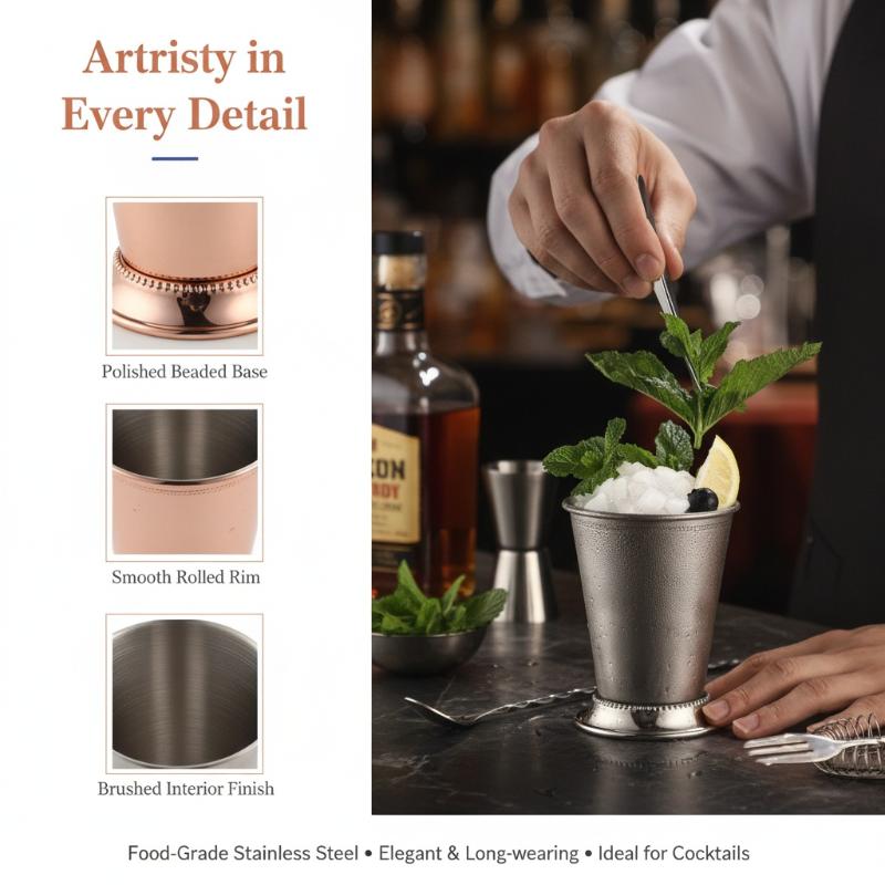 RVS Mint Julep Mok - Cocktailg - Wine Beer Mixed Drinks recensie en prijs