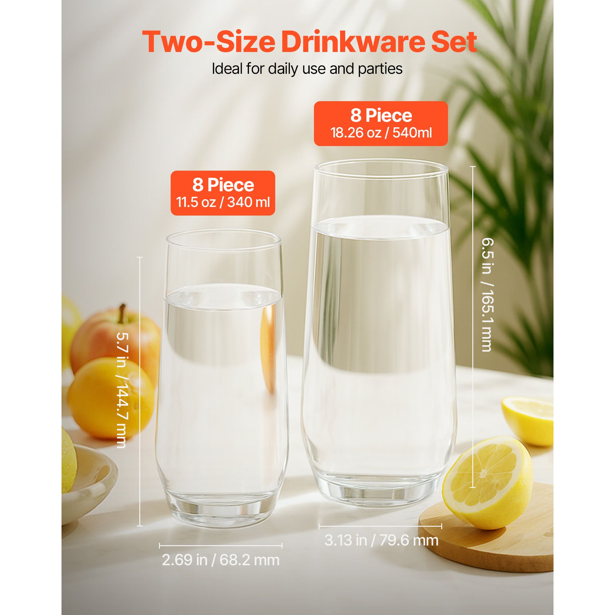 Drinkglazenset, 16-delige kris - Wine Beer Mixed Drinks recensie en prijs