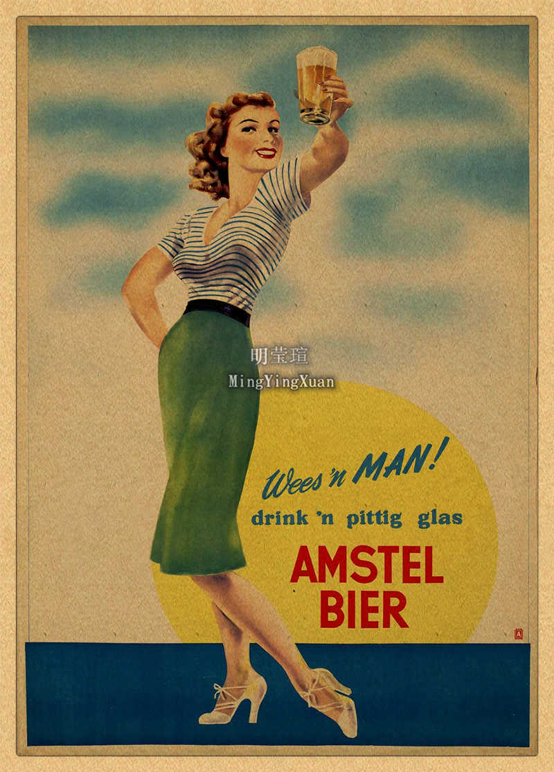 Vintage Bier Wijn Drink Grafie - Wine Beer Mixed Drinks recensie en prijs